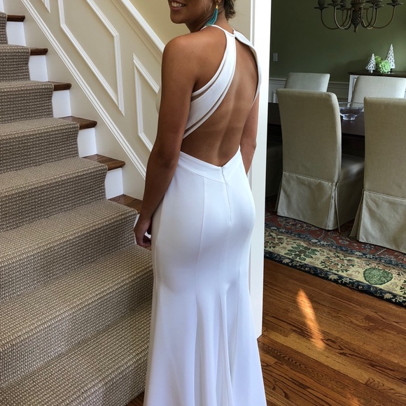 White prom dress - Picture 2 of 3